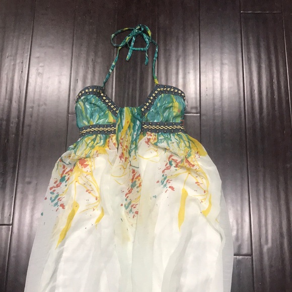 Funky fish unique maxi dress sz S nwt - Picture 2 of 6